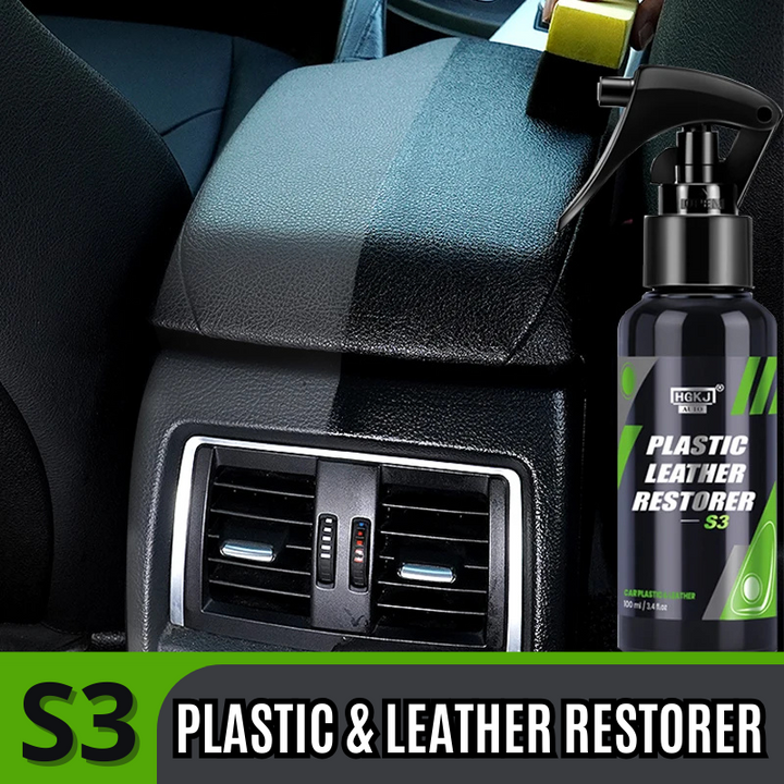 Car Plastic Restorer Polish Leather Cleaner Spray