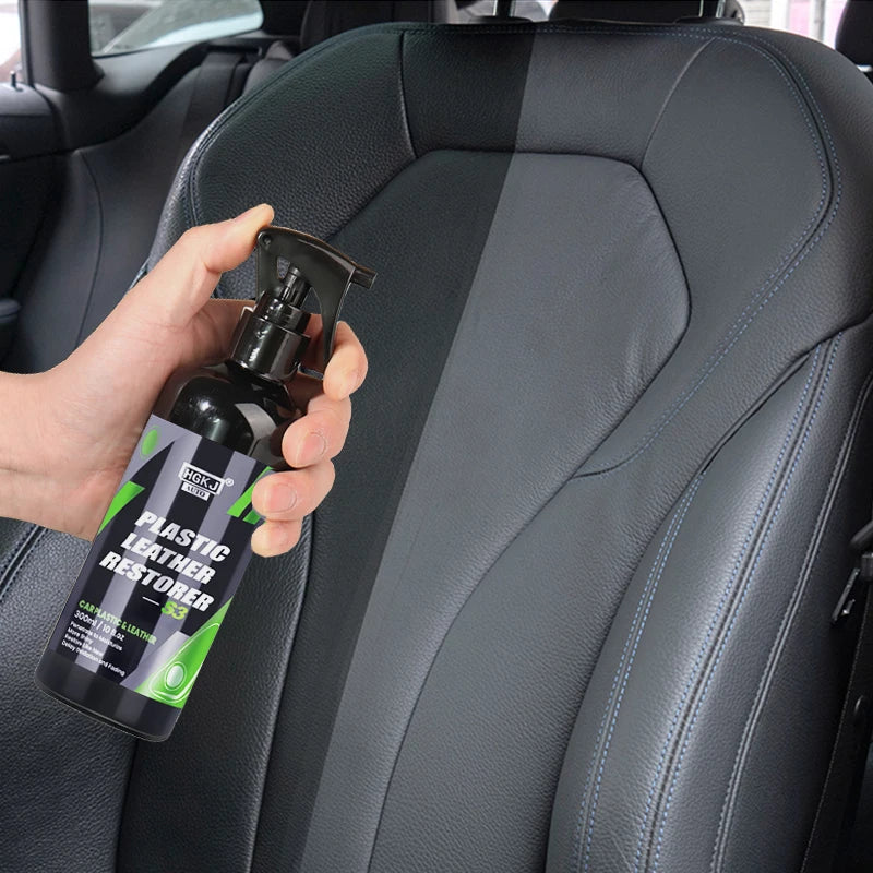 Car Plastic Restorer Polish Leather Cleaner Spray