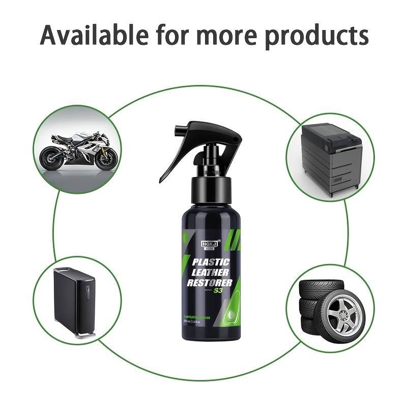 Car Plastic Restorer Polish Leather Cleaner Spray