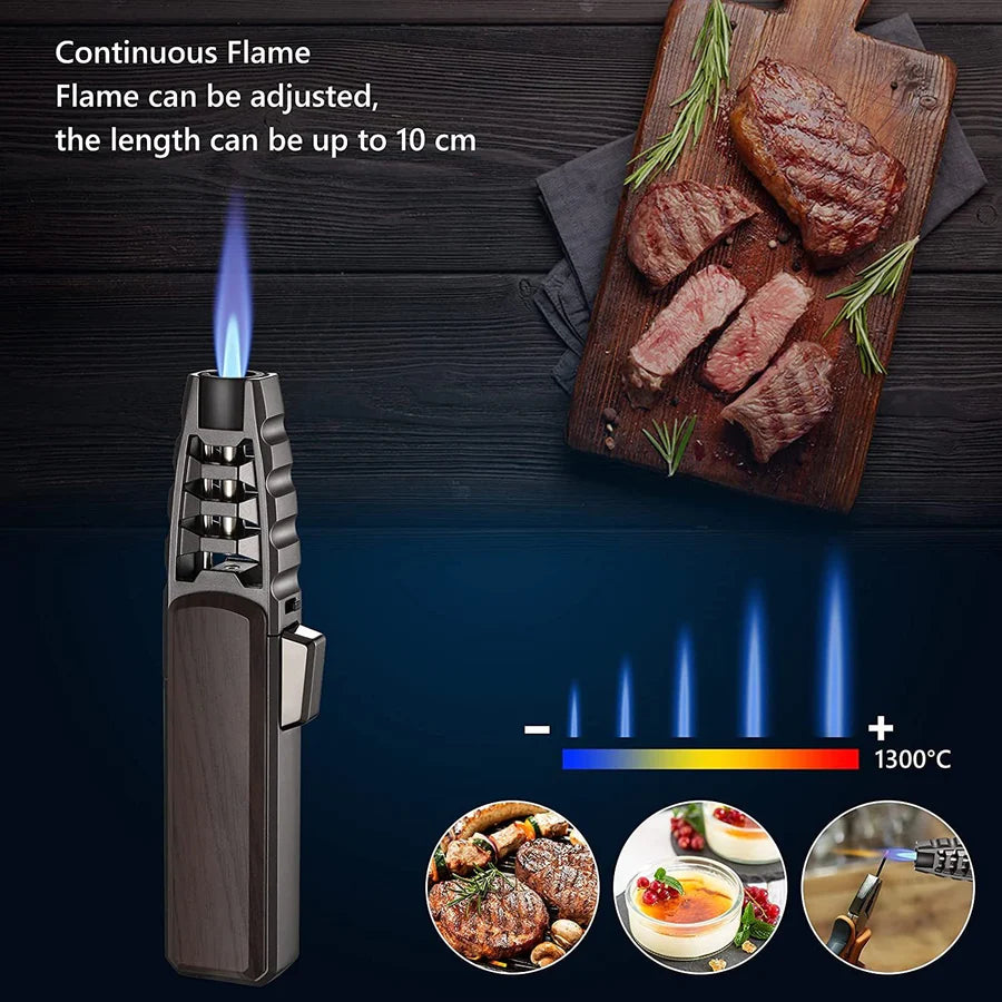 WINDPROOF STRAIGHT TORCH BLUE FLAME LIGHTER