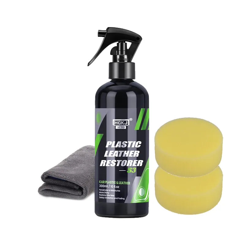 Car Plastic Restorer Polish Leather Cleaner Spray