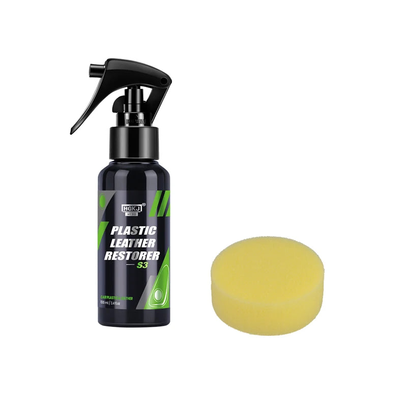 Car Plastic Restorer Polish Leather Cleaner Spray