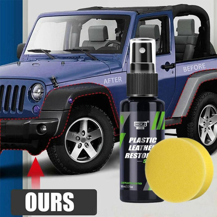 Car Plastic Restorer Polish Leather Cleaner Spray